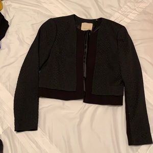 Rebecca Taylor cropped tweed/silk jacket size 6